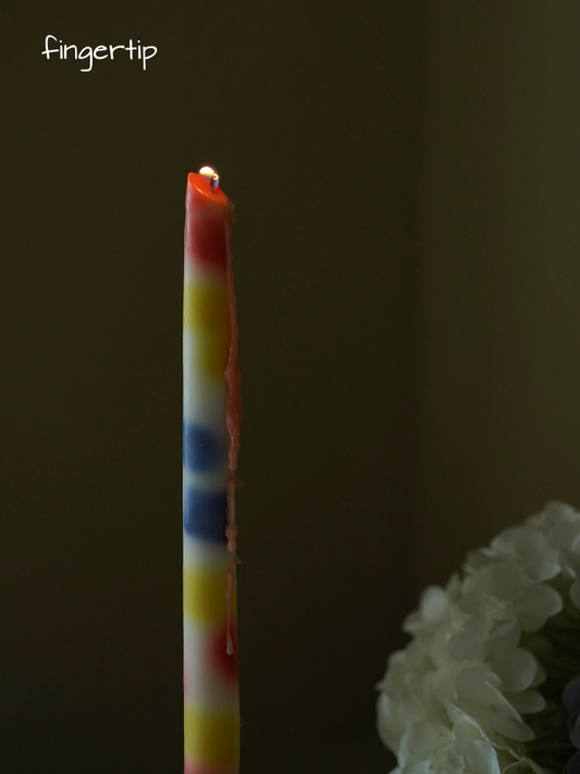Gradient Drip Art Candles