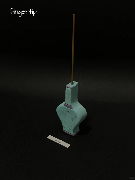 Mini Vase Incense Holder_Pale Aqua