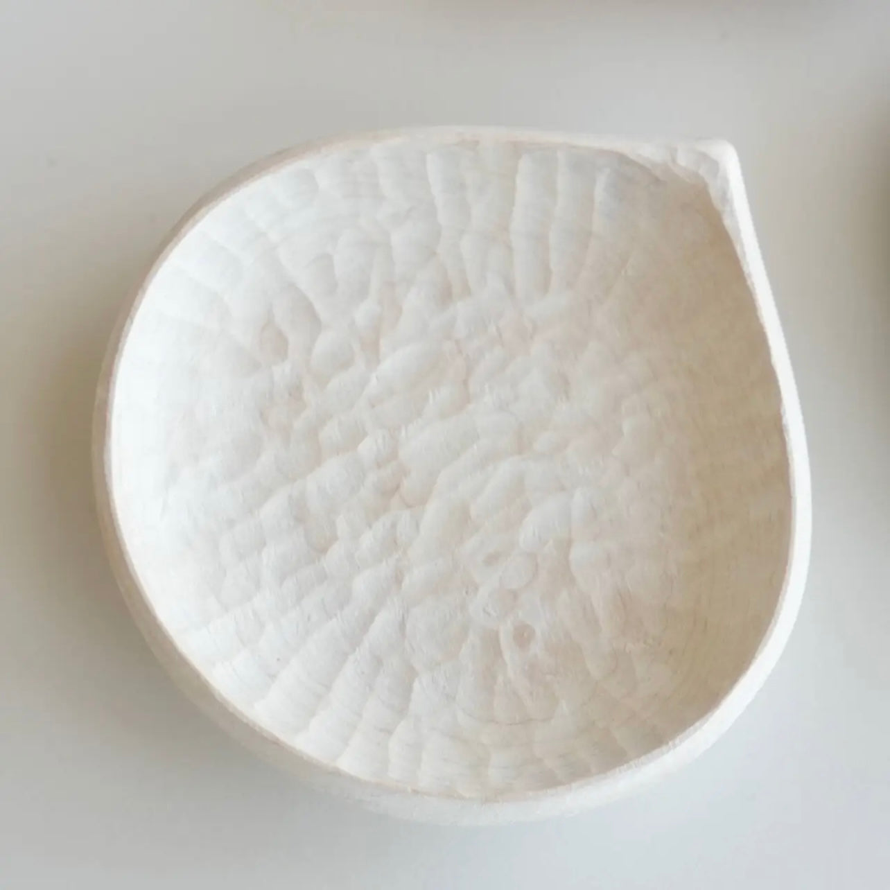 Birch Wood Teardrop Dessert Plate