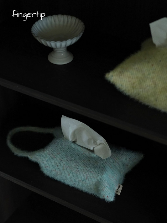 Handmade Knitted Fabric Tissue Box Cover