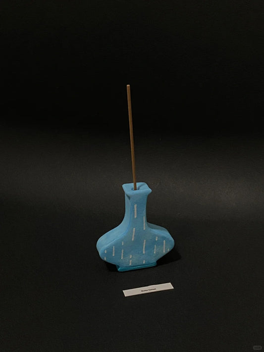 Mini Vase Incense Holder_Whispering Blue