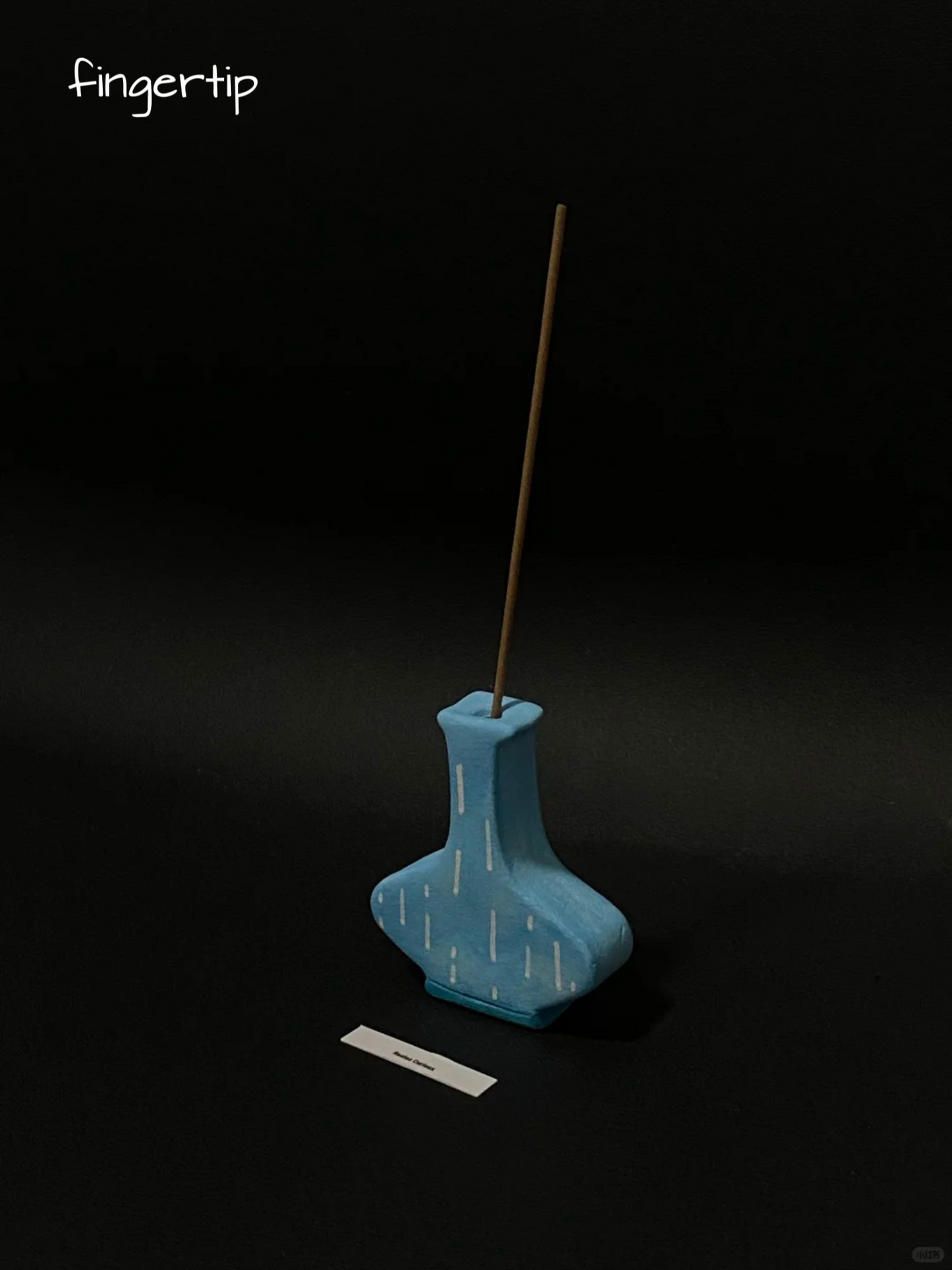 Mini Vase Incense Holder_Whispering Blue