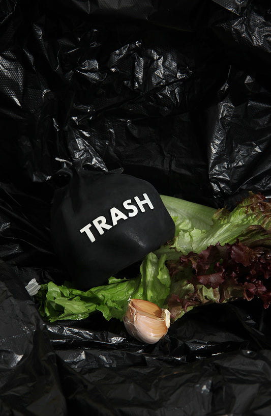 Trash Bag Sculpted Scented Candle