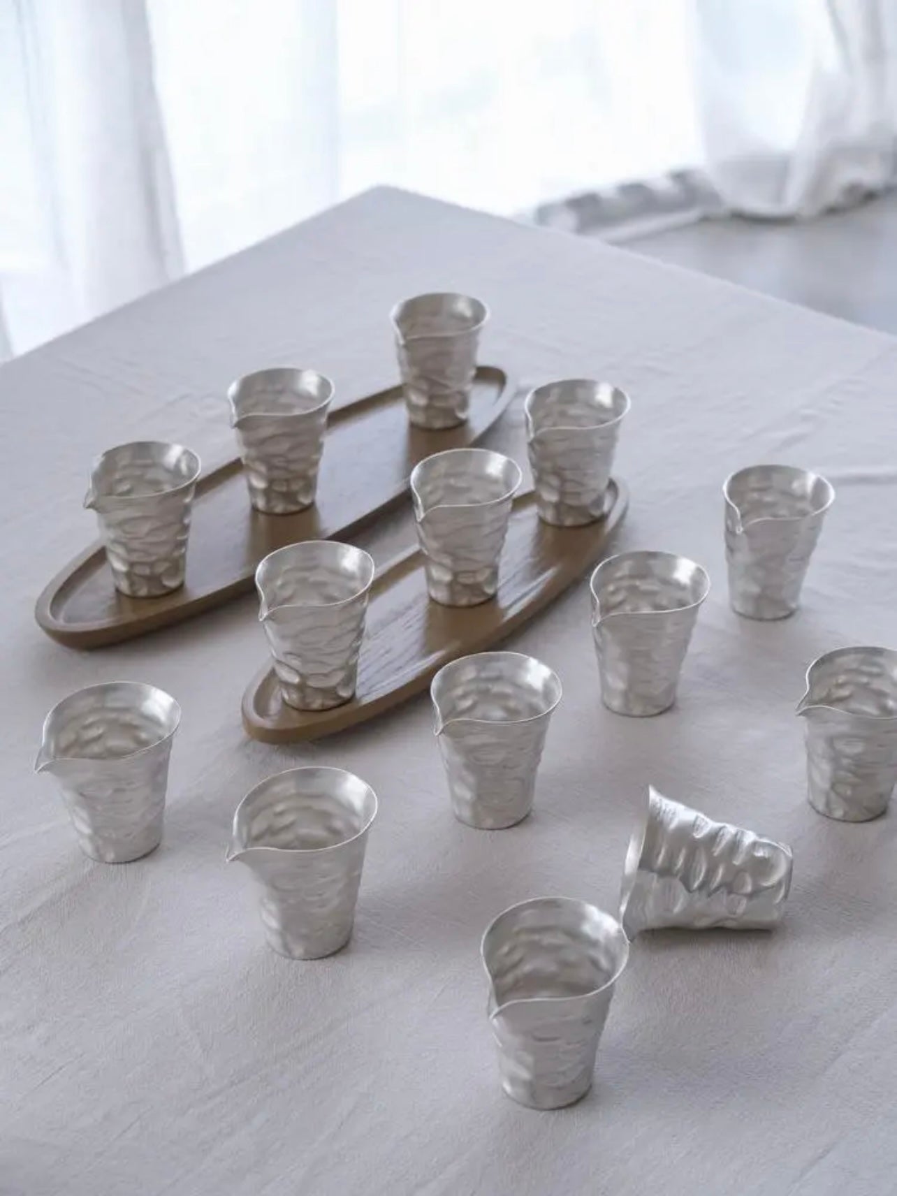 Silver Glazed Ceramic Cup