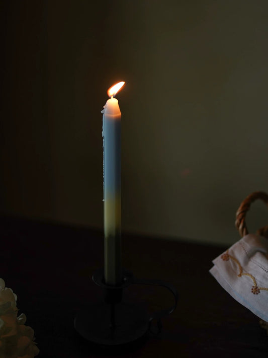 Gradient Drip Candles Blue & White