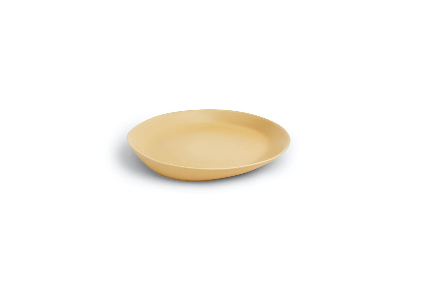 Beige ceramic bowl on a white background