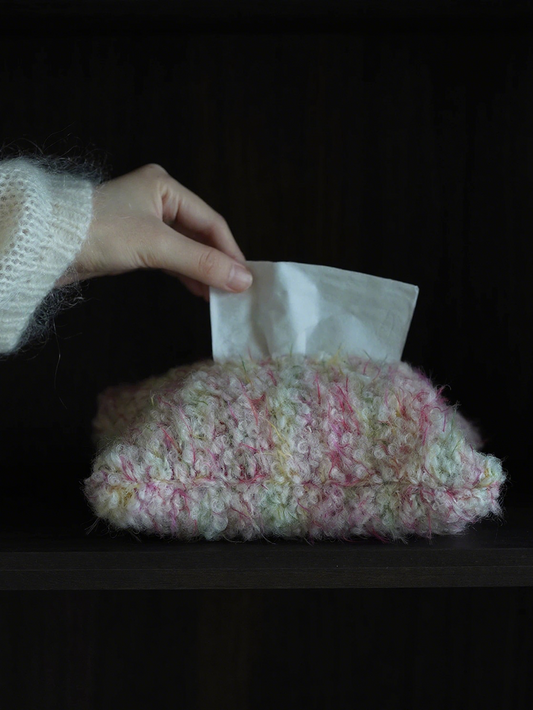 Handmade Wool Felt Tissue Holder