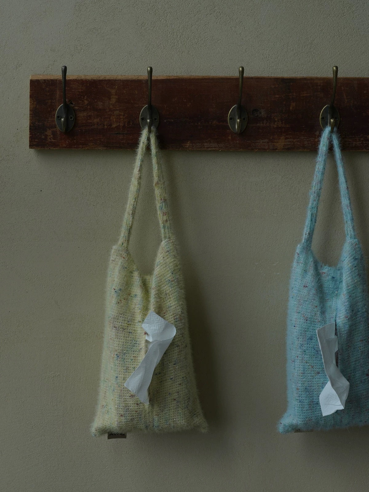 Handmade Knitted Fabric Tissue Box Cover