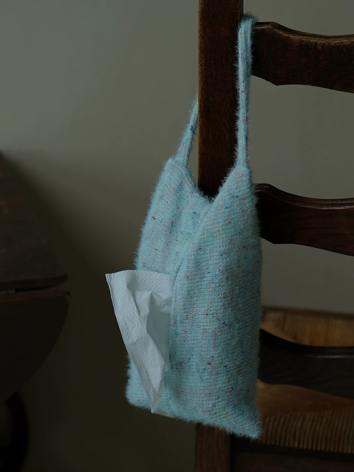 Handmade Knitted Fabric Tissue Box Cover