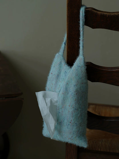 Handmade Knitted Fabric Tissue Box Cover