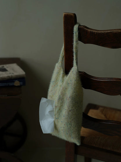 Handmade Knitted Fabric Tissue Box Cover