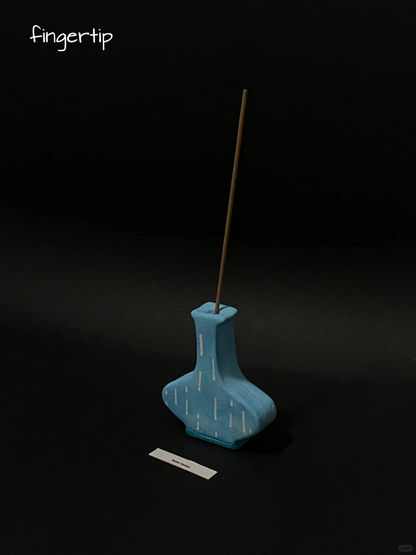 Mini Vase Incense Holder_Whispering Blue