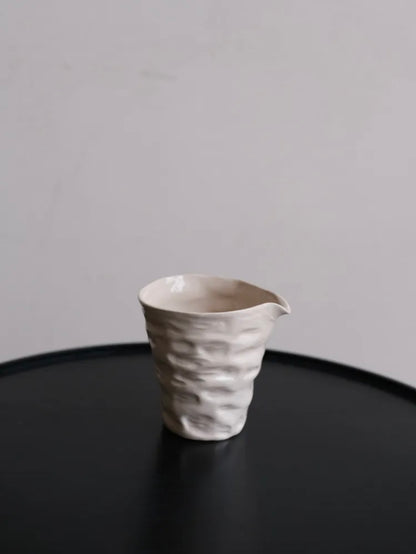 Silver Glazed Ceramic Cup