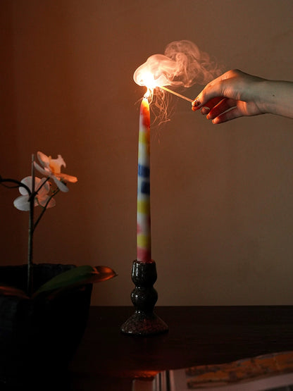 Gradient Drip Art Candles