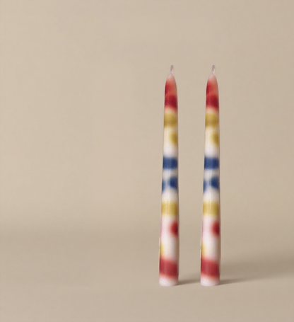 Gradient Drip Art Candles